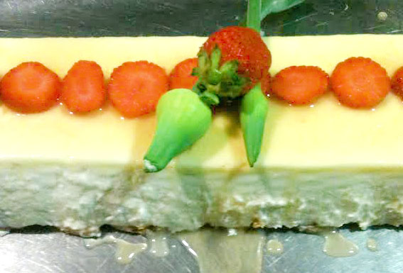 pastel de fresas casero